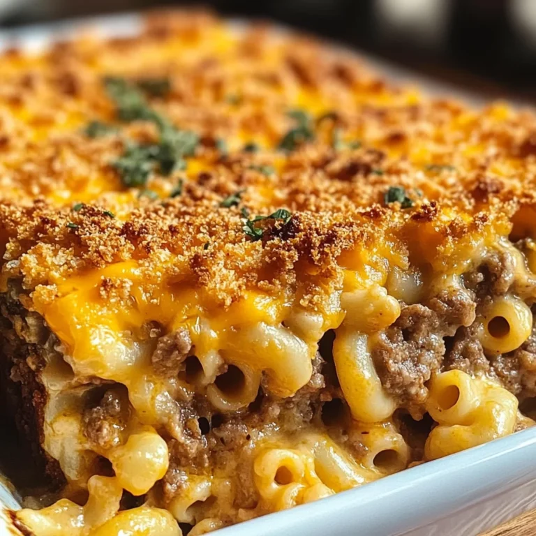 Mac and Cheese Meatloaf Casserole