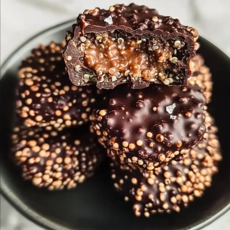 Chocolate Peanut Butter Quinoa Crunch Bites