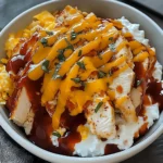 Macro Friendly BBQ Ranch Chicken Bowl with 42g of Protein
