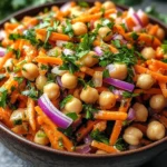 Moroccan Carrot and Chickpea Salad