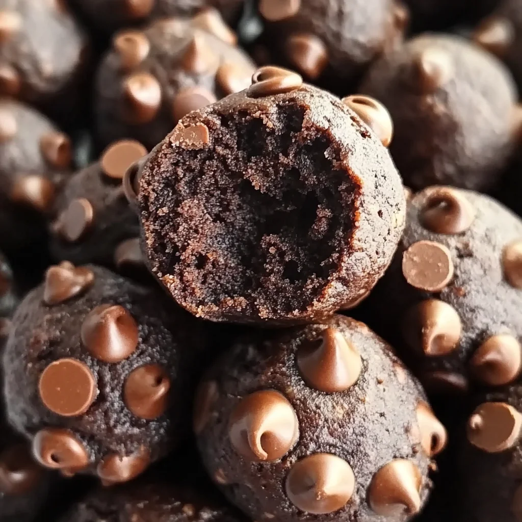 No-Bake Cottage Cheese Brownie Batter Protein Bites