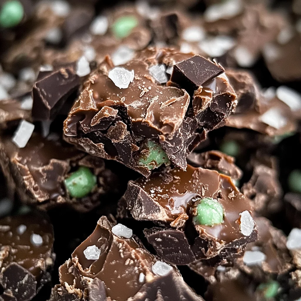 No-Bake Mint Chocolate Chip Clusters