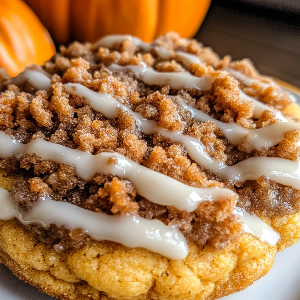 Pumpkin Coffee Cake Cookies
