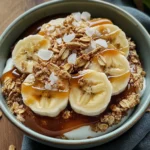 Salted Caramel Banana Yogurt Bowl