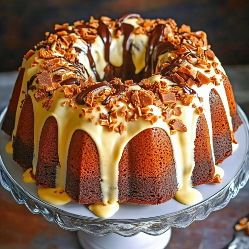 Butterfinger Bundt Cake