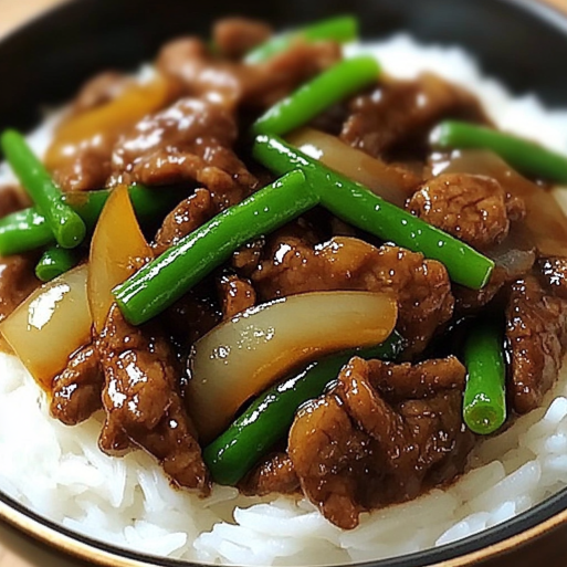 Chinese-Style Stir-Fried Beef with Sweet Onions