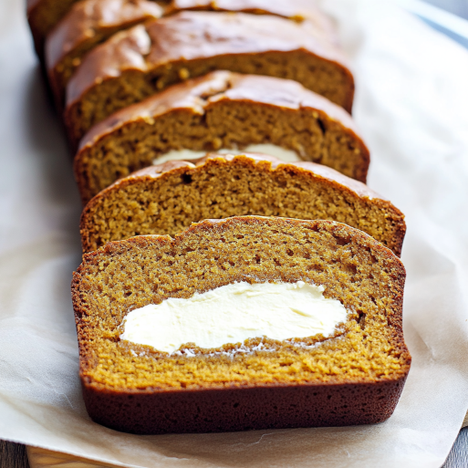 Cream Cheese-Filled Pumpkin Bread