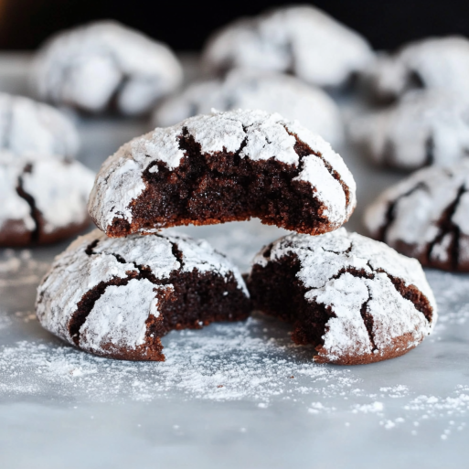 The BEST Chocolate Crinkle Cookies Recipe