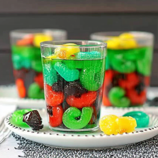 pectin-based gummy candies Jello Cups Recipe